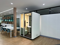 Cabine insonorisée moderne Comine 2026 avec roulettes pour bureau à domicile, hôtel et école – Espace de travail personnel
