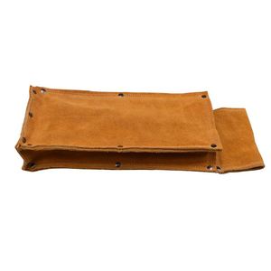 High Quality Fire Proof Heat Resistant Genuine Leather American Style Double Tier Welding Electrode Tool Storage Bag - Product Image 2