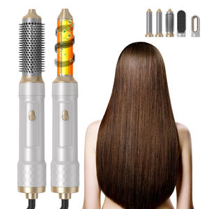 <span class=keywords><strong>Brosse</strong></span> <span class=keywords><strong>soufflante</strong></span> rotative à air chaud, styler boucleur en une étape, sèche-cheveux électrique 5 en 1 - Product Image 5