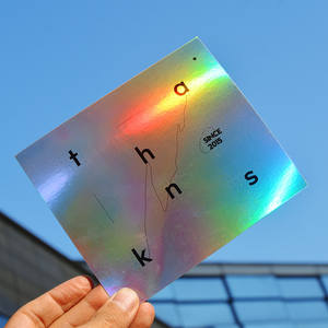 Carte de remerciement holographique pour client, mini carte de remerciement de luxe personnalisée pour les petites entreprises - Product Image 2