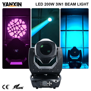 Faro mobile professionale 3-in-1 RGB LED da 200W con DMX512 e attivazione sonora per illuminazione scenica di bar ed eventi - Product Image 4