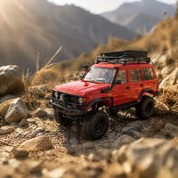 Jouets RC pour adultes, SUV télécommandé 4x4 tout-terrain, voiture de qualité hobby, cadeau avec porte-bagages sur le toit, homologué EN71 CE