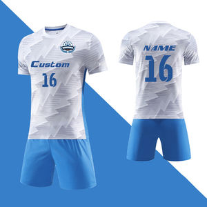 Großhandel Erwachsene Fußball Trikot Benutzer definierter Name und Logo Atmungsaktive leere Hemden Schnellt rockn endes Kinder fußball trikot - Product Image 1