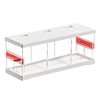 Aquarium Nano Transparent Multi-Grilles Lumineux à LED Moderne pour Poissons Betta – Décoration de Salon