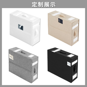 Clothing Organizer Storage Box Rectangle Foldable With Lid Stackable Home Use Solid Color 0.75kg Jiaxing Zhejiang - Product Image 2