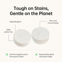 Bandes de lessive concentrées naturelles de marque privée, feuilles de tablettes de lavage de vêtements, vêtements concentrés naturels de marque privée