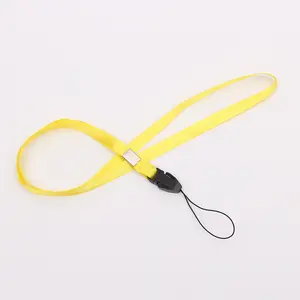 Colorful Polyester Exhibition Event Card Polyester Neck Lanyards Strap String Removable Clasp