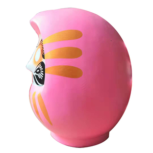 Dễ thương 9.8 inch màu hồng Daruma Nhật Bản dhdaruma phong thủy búp bê phước lành Kinh doanh Quà tặng cho tình yêu trang trí nhựa nhà - Product Image 2