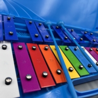 Hot Sell Orff Musical Instrument Kindergarten Xylophone Percussion Musical Instrument 25 Tone Kids Piano Educational Hand Bells