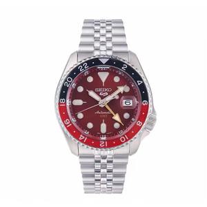 Seiko 5 גברים gmt בלוק צבע שרשרת חמש חרוז ספורט מכני גברים ssk003k1 nh34 גביש ספיר תנועה קריסטל - Product Image 3