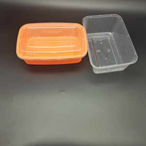 Contenedor de Alimentos Desechable de Plástico PP Rectangular, Apto <span class=keywords><strong>para</strong></span> Microondas, Sellable, con Tecnología de Inyección - Product Image 1