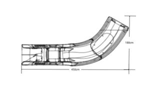 Tobogán de Agua <span class=keywords><strong>Residencial</strong></span> de Fibra de Vidrio para Casa o Villa, Piscina Duradera Resistente a los Rayos UV, Personalizable, Seguro para Exteriores - Product Image 6