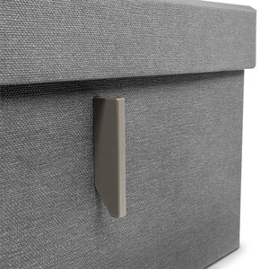 Textile <b>wardrobe</b> organizer <b>box</b> 300x400 h200 anthracite - Product Image 3