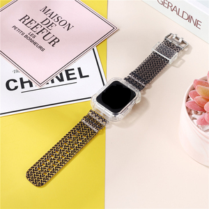 Tschick plus récent bracelet Sport pour Apple Watch Band série 6 SE 3 4 5 <span class=keywords><strong>Silicone</strong></span> <span class=keywords><strong>Transparent</strong></span> pour IWatch 6 bracelet 38/40mm 42/44mm poignet - Product Image 3