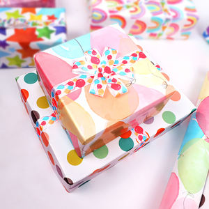 กระดาษคราฟท์วันเกิด80กรัม43*300ซม. กระดาษห่อบรรจุภัณฑ์แบบกำหนดเองของขวัญสุดหรู - Product Image 3