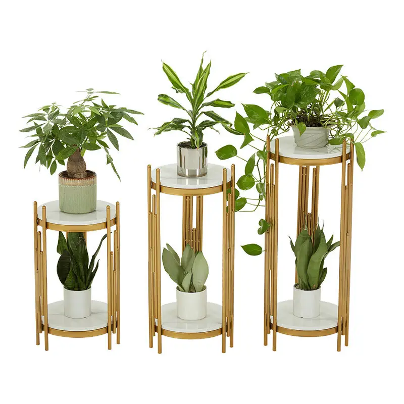 Ayarlanabilir saksı standı kapalı saksı tutucu ekran bitkiler tencere ve standı tepsi ile standı LED