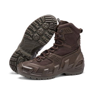 Elkland <b>Mens</b> <b>Work</b> <b>Boots</b> <b>Waterproof</b> Breathable Mesh TPU Upper Lace Up Outdoor Footwear <b>for</b> Hiking - Product Image 4
