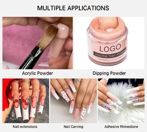 Vente en Gros Poudre Acrylique pour Ongles 5 en 1 en Vrac Rose Couvrant <span class=keywords><strong>Nude</strong></span> Beurre Transparent Cristal - Product Image 3