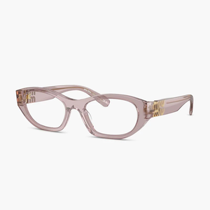 Lunettes de vue en acrylique style Miu MU03WVF, monture sans maquillage, nouvelle forme ovale, petite, noire, légère, avec logo doré, pour myopie, usage quotidien - Product Image 5