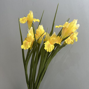 TH1414 Décoration haut de gamme Fleurs en soie artificielles Fleurs d'<span class=keywords><strong>iris</strong></span> réalistes pour la mise en page de mariage d'hôtel de Noël pour le salon - Product Image 3