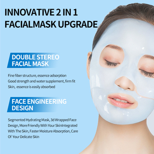 Masque facial en feuille personnalisé éclaircissant à la vitamine C et au collagène, stimulant la puissance et anti-rides, pour tous types de peaux - Product Image 6