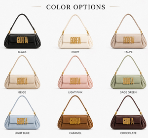 women shoulder bag pu leather underarm handbag <b>small</b> clutch <b>purse</b> elegant daily bag - Product Image 6