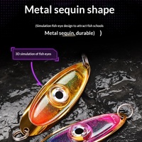Leurre de pêche en métal LED 65mm 9g pour eau salée, type jigging lent, leurre dur artificiel en plomb pour lancer
