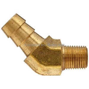 139 Brass Hose Barb <strong>Male</strong> <strong>Elbow</strong> Fitting 45 Degree 6 8 10 12mm X 1/8 1/4 3/8 1/2 Bsp NPT Hose Tail <strong>Male</strong> <strong>Elbow</strong> Nipple Fitting