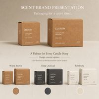 Boîtes d'emballage cosmétique en papier kraft brun uni, impression personnalisée du logo, écologiques