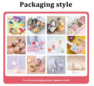 Offre Spéciale noir forme personnalisée lavable luxe hydrophile sans latex marque privée cosmétiques professionnels éponges de maquillage pour les femmes - Product Image 6