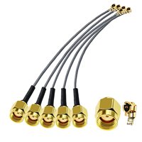 Câble adaptateur coaxial RF SMA vers UFL MHF1 MHF4 1,13 mm, assemblage de câbles, rallonge, câbles de raccordement
