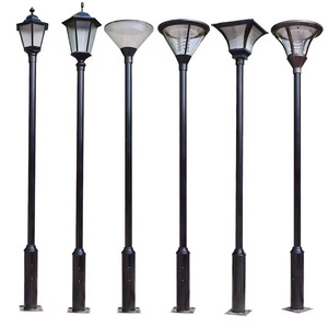Lampadaire solaire de jardin à LED pour allée, extérieur, indice de protection IP65, blanc chaud 3500K, en alliage d'aluminium, avec capteur de lumière, intensité variable, garantie 10 ans - Product Image 1