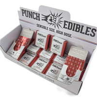 Boîte d'emballage en papier pour barres énergétiques comestibles au chocolat Punch Bar, présentoir pour comptoir E, collation