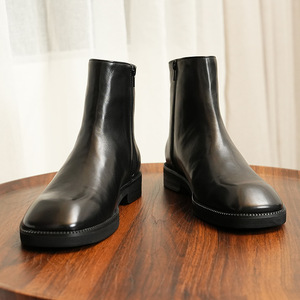 Nuevo producto: Zapatos formales de vestir de cuero genuino de alta gama, personalizados, de caña baja, para hombre, ideales para bodas. - Product Image 4