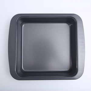 ถาดอบสี่เหลี่ยมเหล็กคาร์บอนเคลือบสารกันติด สำหรับทำชีสเค้กและขนมอบ ขนาด 22.5x22.5 ซม. ใช้กับเตาอบได้ - Product Image 2