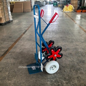 Carro de mano de alta calidad para trabajo pesado con rueda sólida de PU de 10 pulgadas Fácil de subir el carro de la escalera - Product Image 2