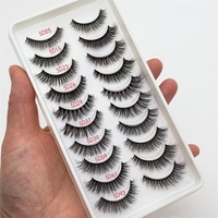 Qingdao cils maquillage de mariée Super Curl léger doux fait à la main bande complète cils vente en gros bande claire cils coréens