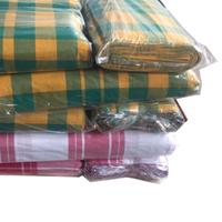 Tissu en coton à carreaux personnalisé, fil calicot teint en chaîne de 36 pouces, tissu long pour vêtements de robe