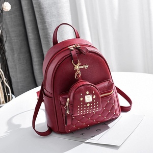 Retro Women <b>Backpacks</b> Teenage Girls Fashion PU Leather School Bag - Product Image 1