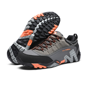 <span class=keywords><strong>Bottes</strong></span> de randonnée pour hommes en cuir véritable imperméables de haute qualité, légères, antidérapantes, avec semelle EVA thermique pour l'automne et le printemps - Product Image 4
