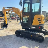 Mini-excavatrice hydraulique Sany toute neuve en excellent état, modèle original SY35 SY60 SY75, excavatrice sur chenilles avec une masse opérationnelle de 3,5 tonnes
