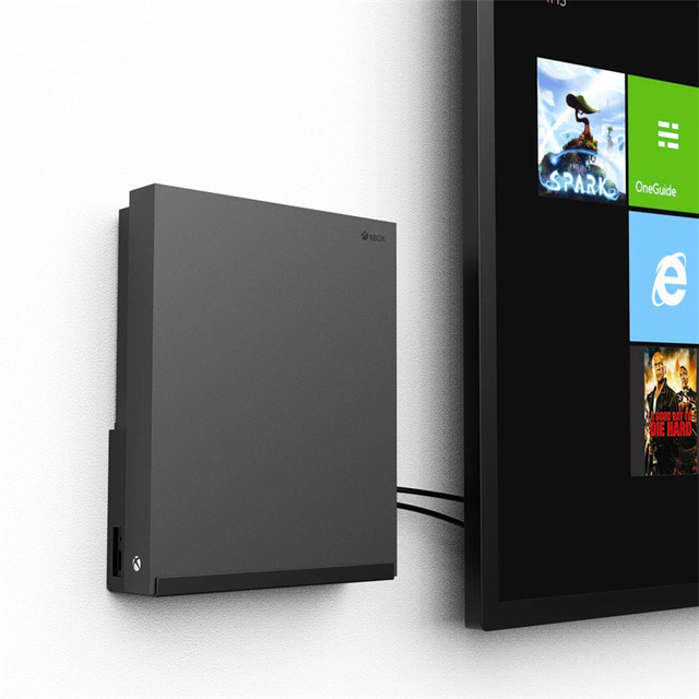 Wall Mount Bracket Holder Fit for Xbox ONE X Near or Behind TV