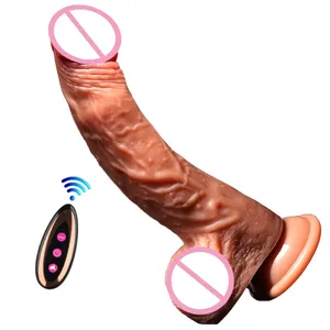 Consolador vibrador para mujeres piel Real y sensación masturbación femenina pene juguetes sexuales pene grande