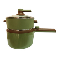 Mini multi-fonction cuisson à la vapeur grille nouilles antiadhésives marmite électrique marmite vente chaude 220V personnalisé OEM rond