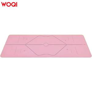 Esterilla de yoga Woqi de 6 mm de grosor, rectangular, antideslizante, para fitness, danza, uso doméstico, color melocotón - Product Image 3