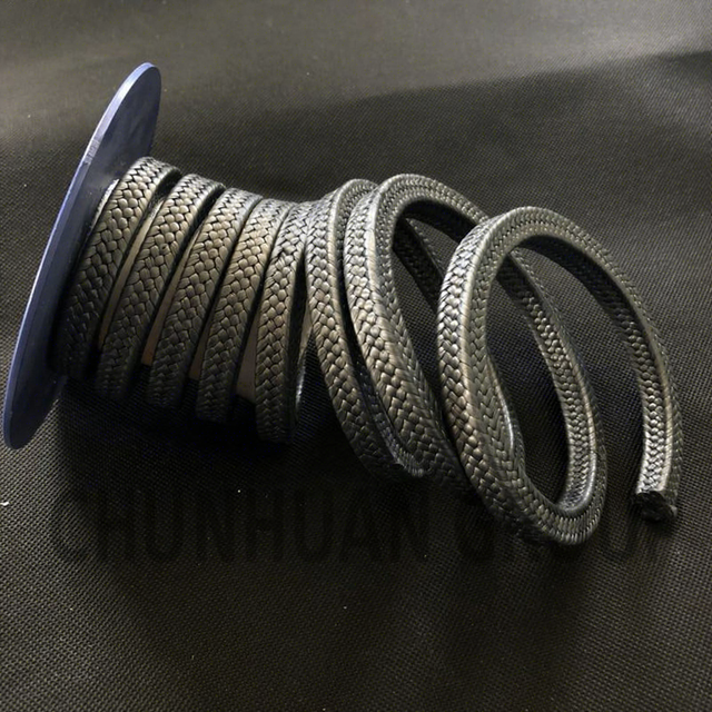 Industrial Grade High Pressure Graphite Braided Gland Packing with Custom Size for Pump Valve and Machine Sealing
