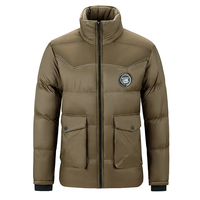 Nouveau design de veste d'hiver en peluche pour hommes veste chaude rembourrée en duvet blouson bombardier d'hiver vente en gros
