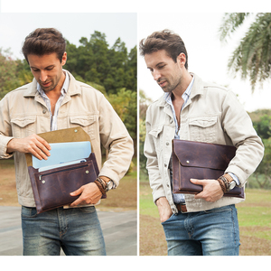 Nhà Máy Giá 16-Inch Bền Da Chính Hãng Máy Tính Xách Tay Cặp Macbook Pro 16 Không Khí M2 M1 OEM PC Mang Trường Hợp Cf3028 - Product Image 3