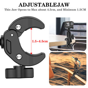 ที่ยึดโทรศัพท์แบบหนีบสำหรับกล้องแอคชั่นอเนกประสงค์ ปรับได้ 360 องศา สำหรับถ่ายภาพกลางแจ้ง ใช้ได้กับ GoPro Hero 13, DJI Osmo Action 6 และ Insta360 - Product Image 5