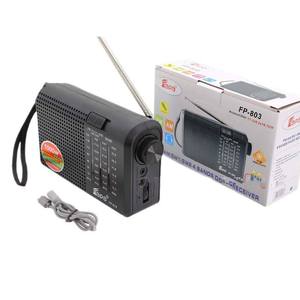 Radio portable OEM d'usine 4 bandes FM AM SW1 SW2 rechargeable avec antenne télescopique, haut-parleur intégré, radio de poche pour l'extérieur - Product Image 1